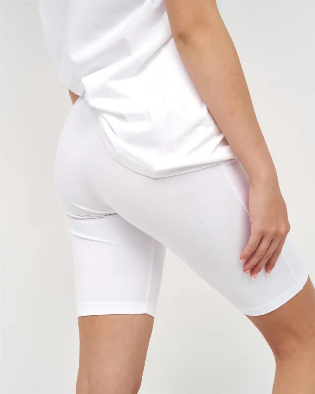 Womens Karodar Cycle Shorts White made by Brand Corner