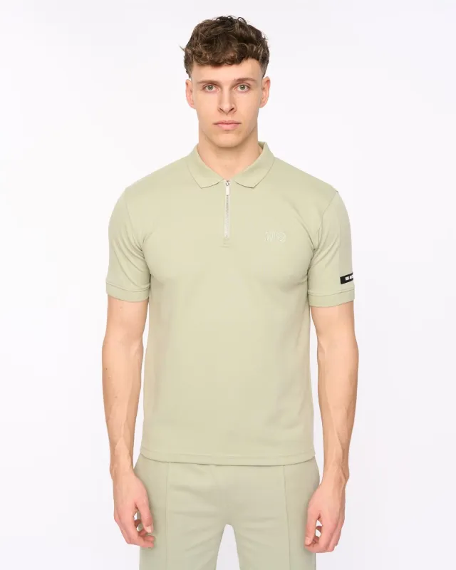 Mens Sherborn Polo Light Olive made by Brand Corner