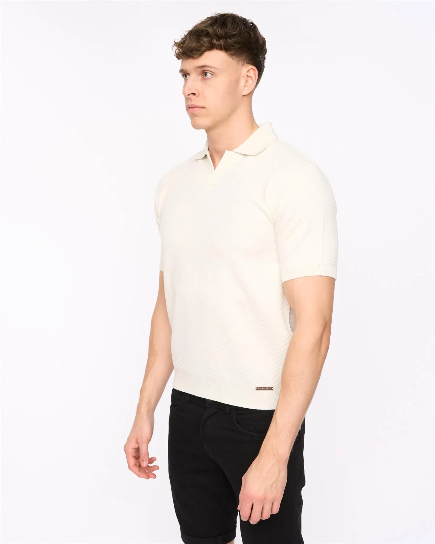 Mens Morwin Polo Light Stone sold by Brand Corner product image thumbnail 3