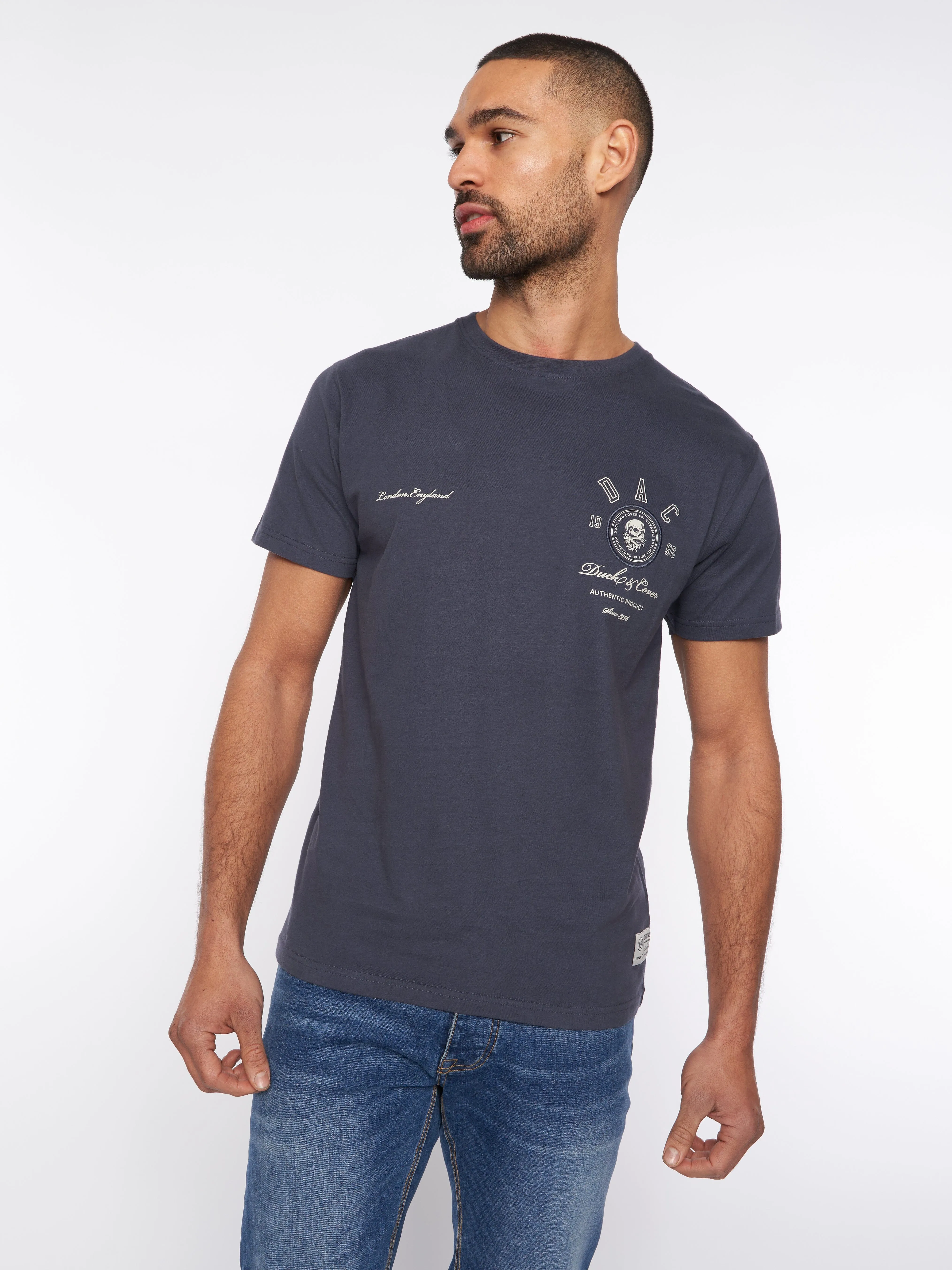 Harrell T-Shirt Navy sold by Brand Corner product image thumbnail 4