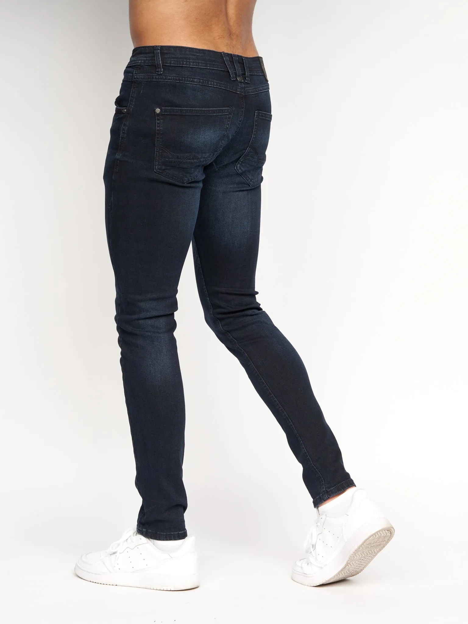 Mens Maylead Slim Fit Jeans Blue Black sold by Brand Corner product image thumbnail 4