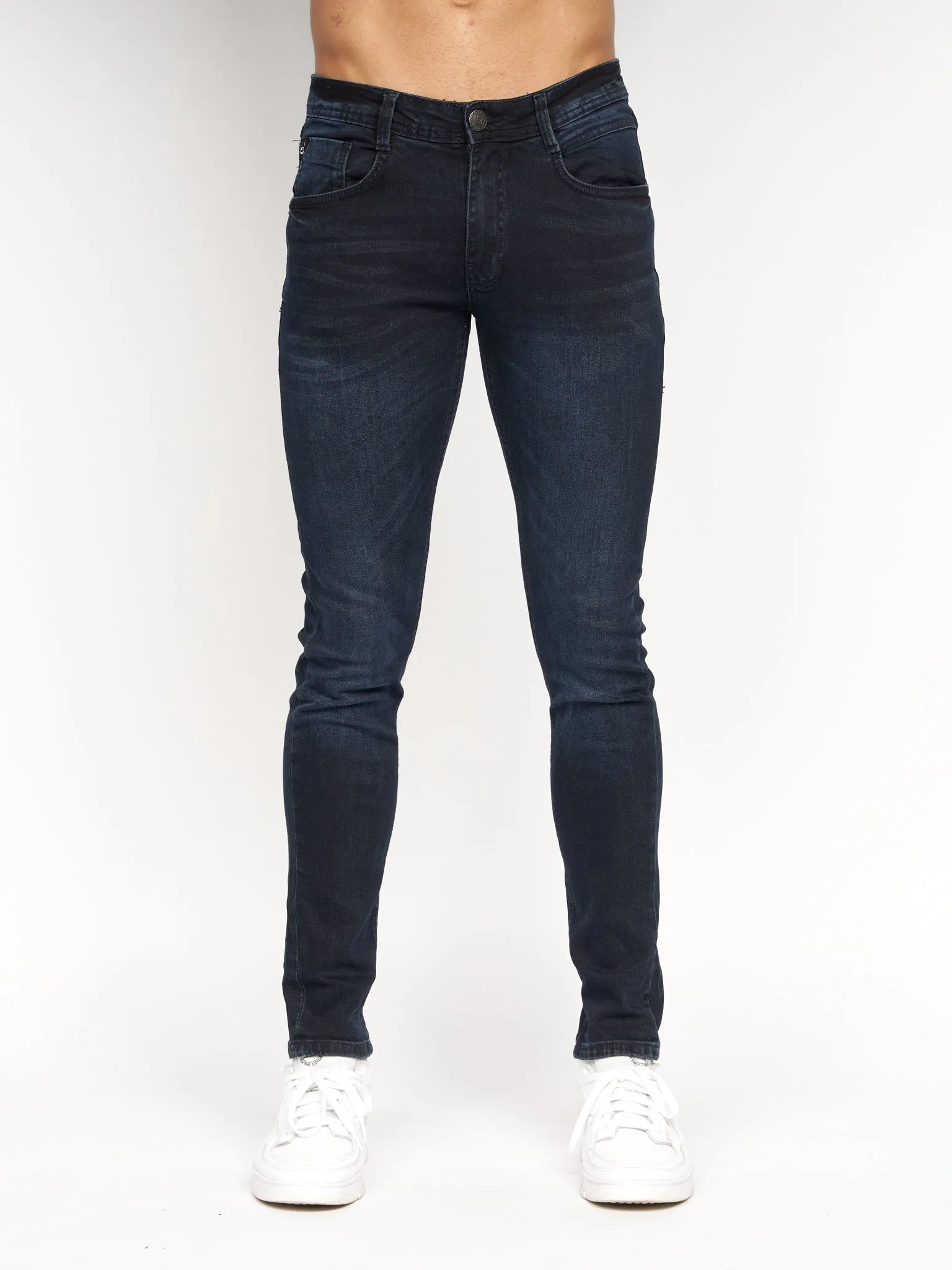Mens Maylead Slim Fit Jeans Blue Black sold by Brand Corner