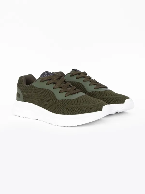 Lennart Trainers Olive/White sold by Brand Corner