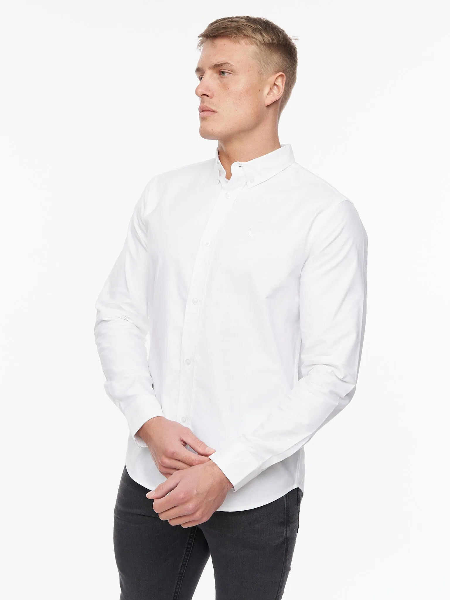 Ervin Oxford Shirt White sold by Brand Corner