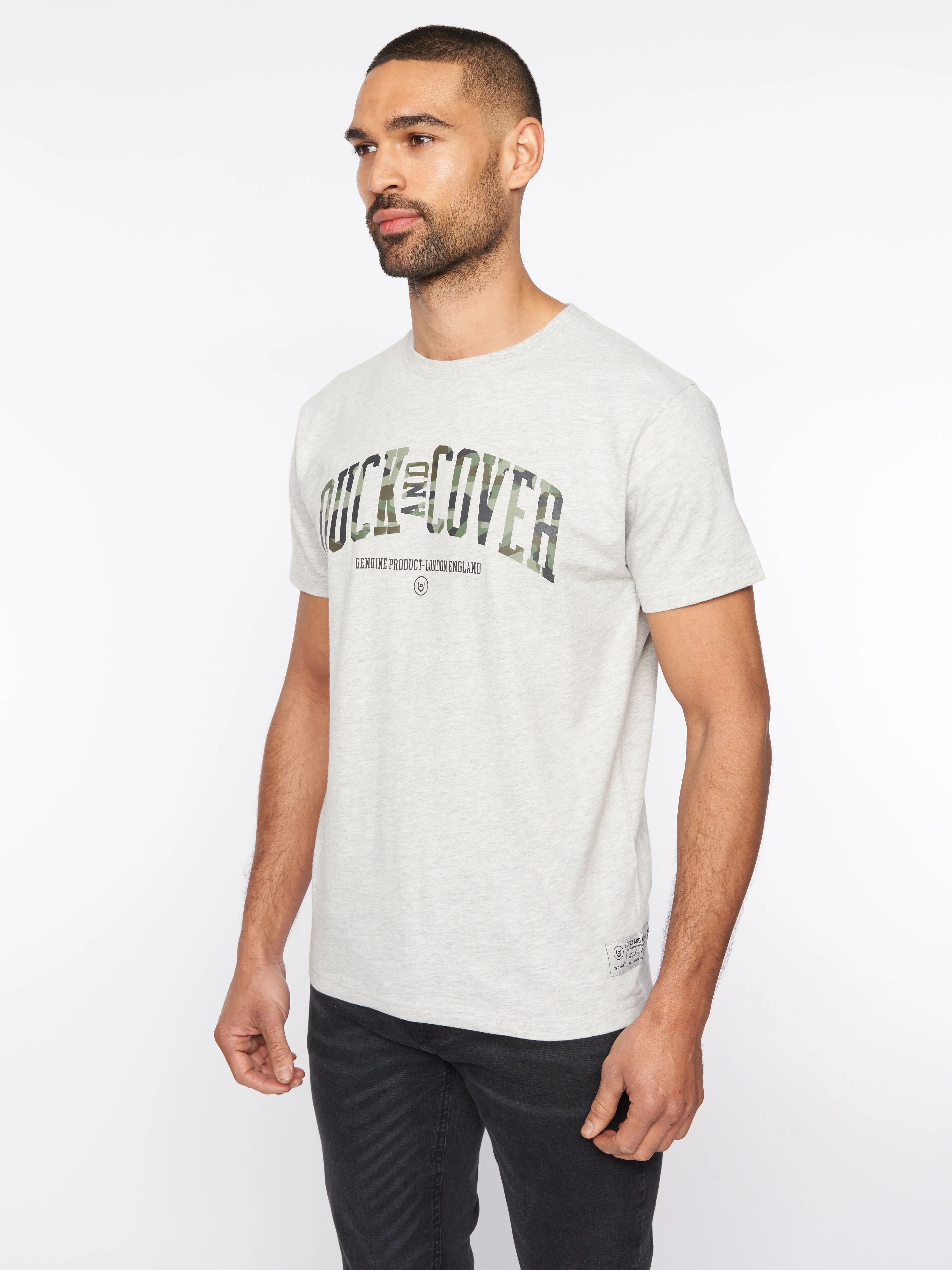Shaffer T-Shirt Grey Marl sold by Brand Corner product image thumbnail 2