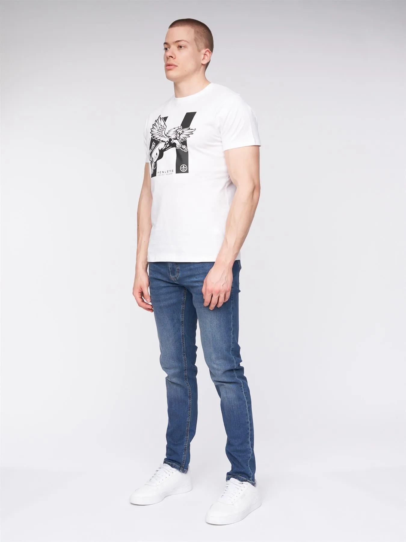 Mens Mayhen Slim Fit Jeans Stone Wash sold by Brand Corner product image thumbnail 3