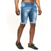 Crosshatch Mens Playmore Denim Shorts Stone Wash sold by Brand Corner