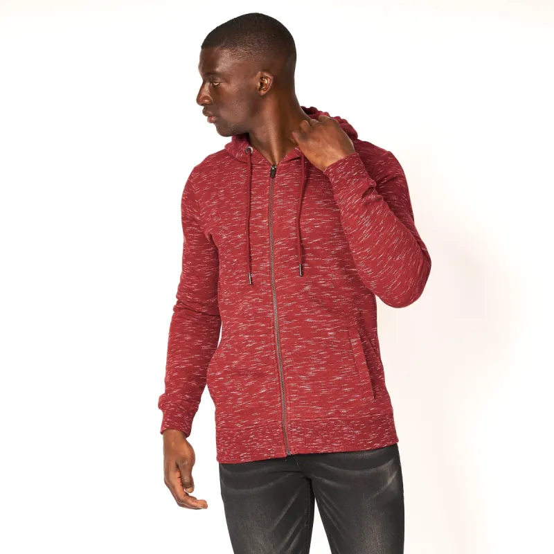 Smith and Jones Mens Gabion ZipThru Sweat Cabernet sold by Brand Corner