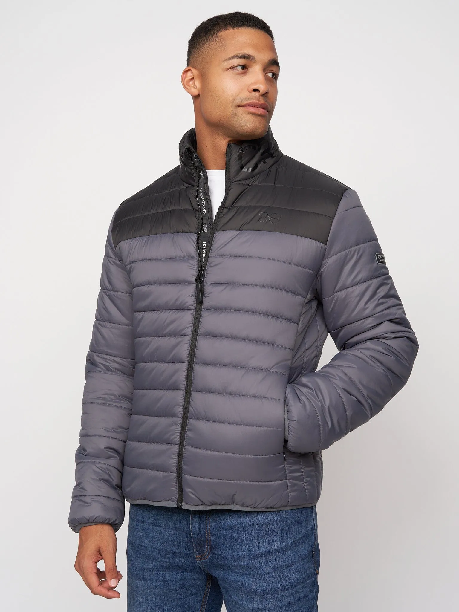 Presnell High Neck Jacket Charcoal sold by Brand Corner product image thumbnail 2