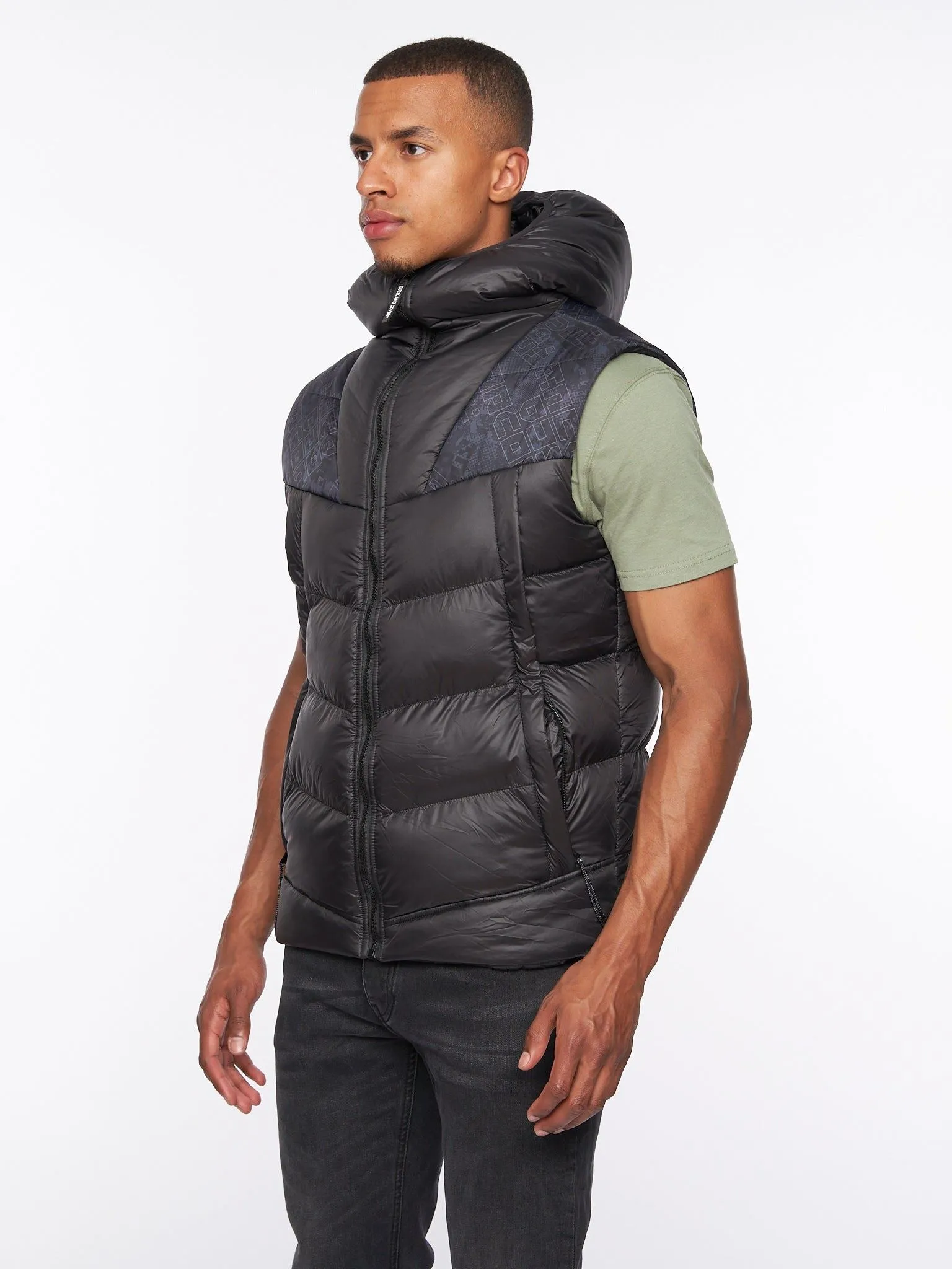 Rierson Hooded Gilet Black sold by Brand Corner product image thumbnail 3
