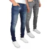 Tranfold Slim Fit Jeans Twin Pack Grey/Tinted Blue sold by Brand Corner