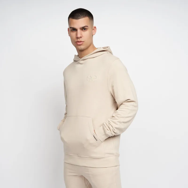 Crosshatch Mens Emmson Hoodie Stone sold by Brand Corner