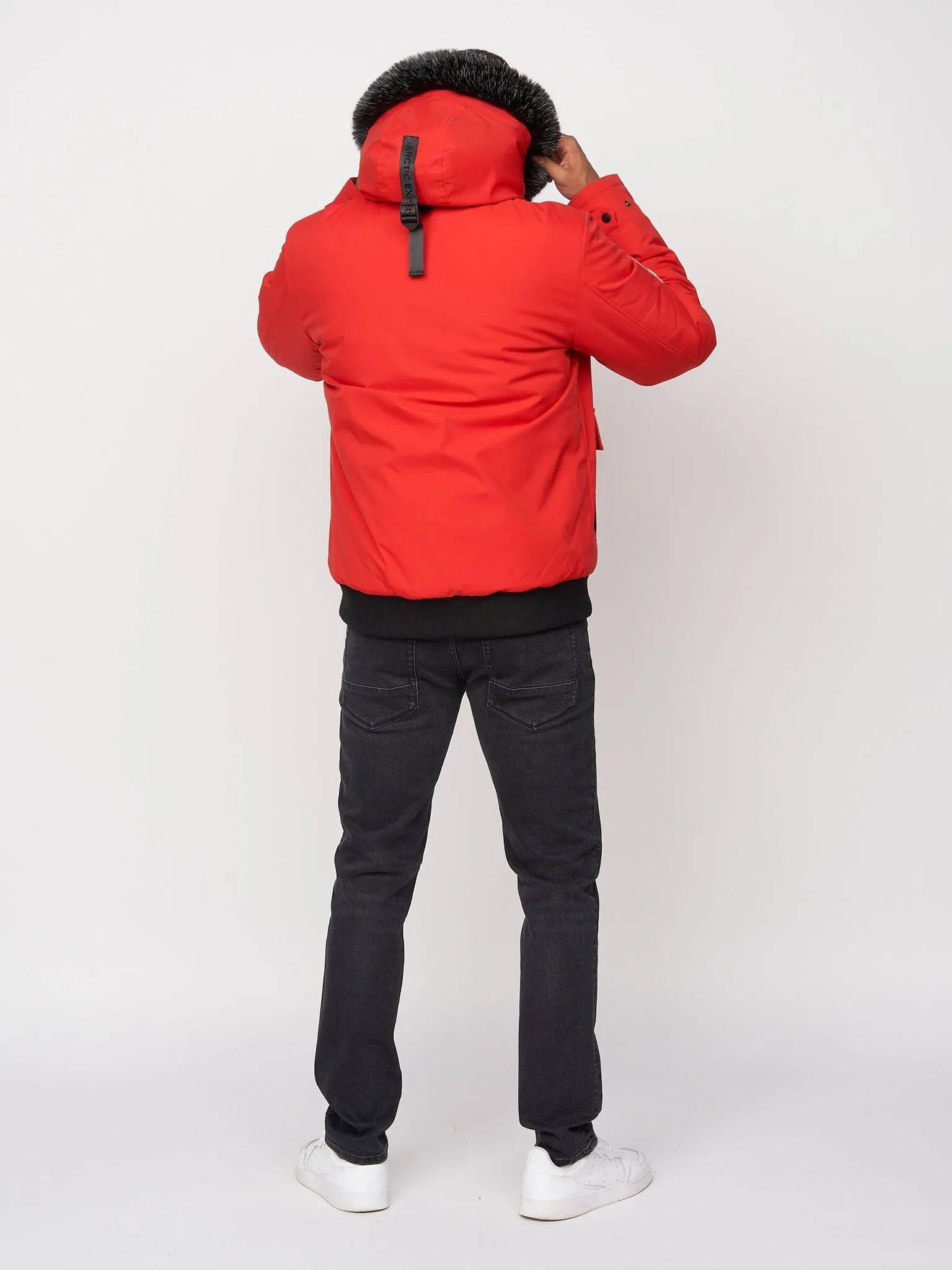 Emarnos Hooded Bomber Jacket Red sold by Brand Corner product image thumbnail 4