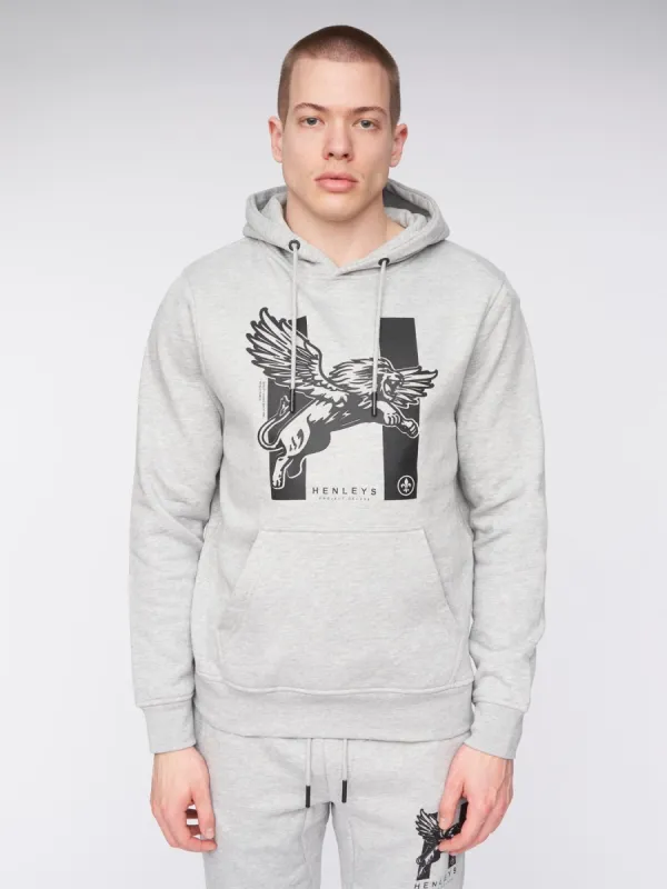 Mens Curveball Hoodie Grey Marl sold by Brand Corner