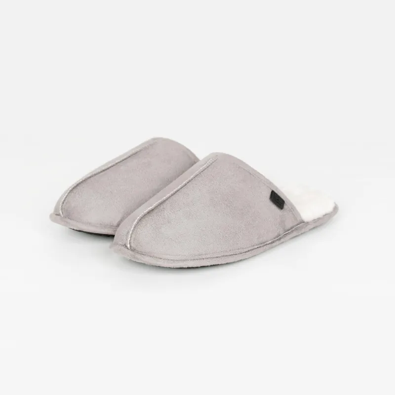 Crosshatch Mens Slamport Mules Grey sold by Brand Corner