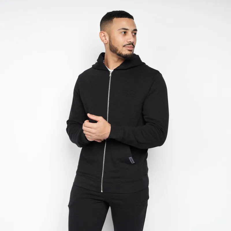 Crosshatch Mens Braxson Hoodie Black sold by Brand Corner