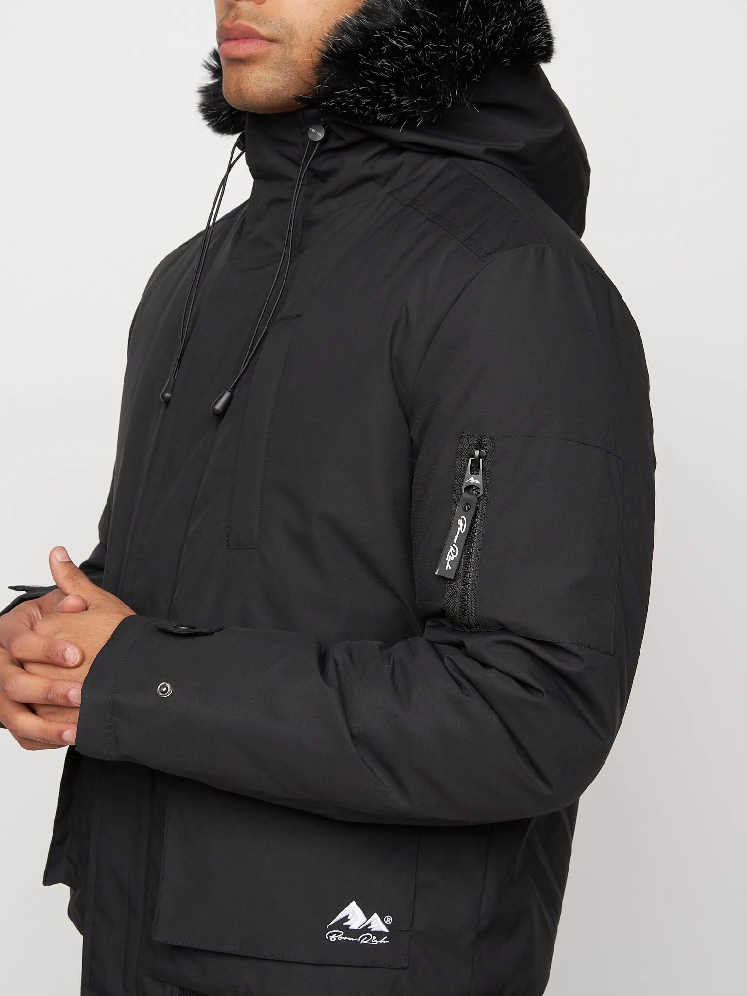 Emarnos Hooded Bomber Jacket Black sold by Brand Corner product image thumbnail 5
