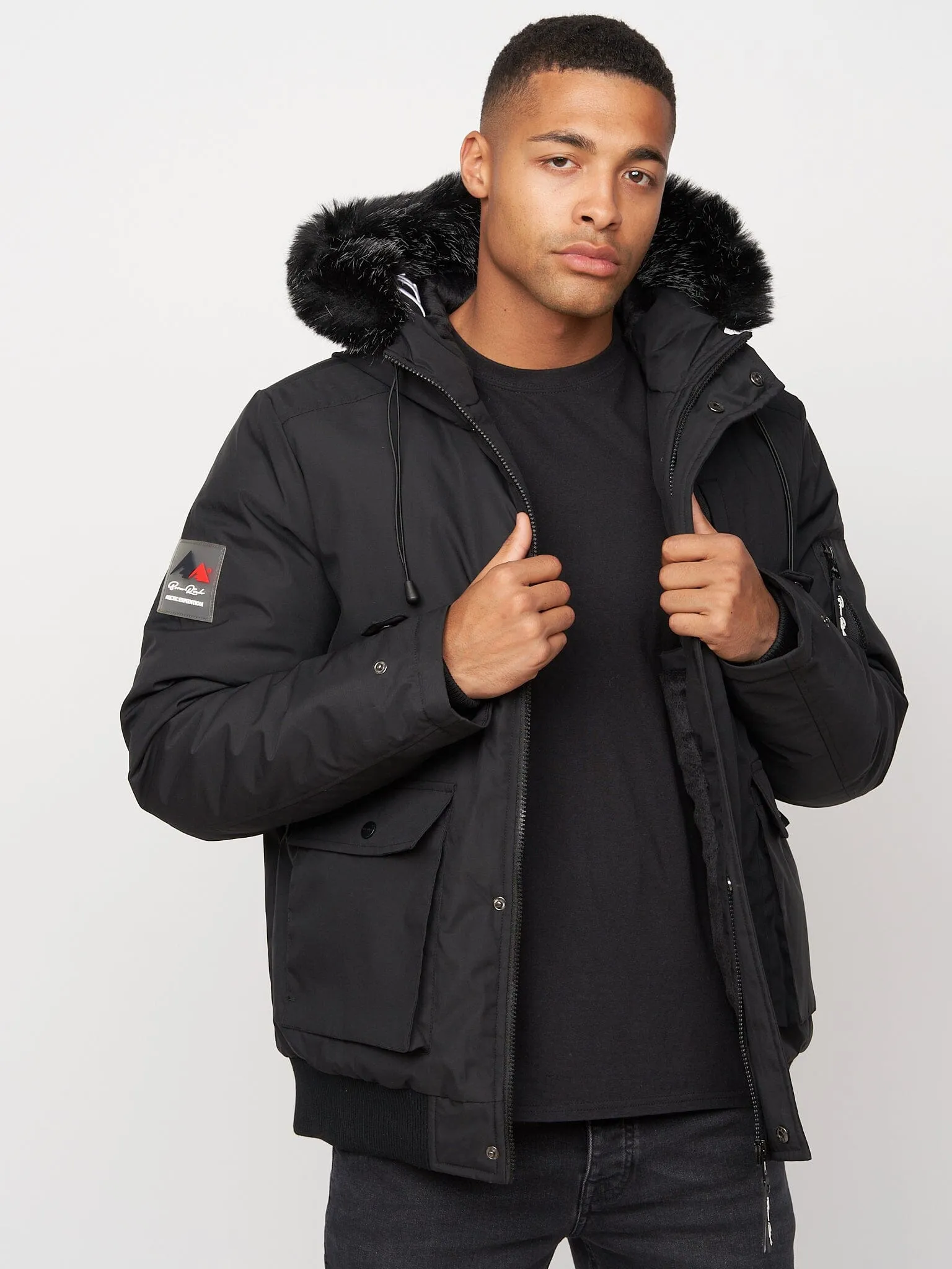 Emarnos Hooded Bomber Jacket Black sold by Brand Corner product image thumbnail 3