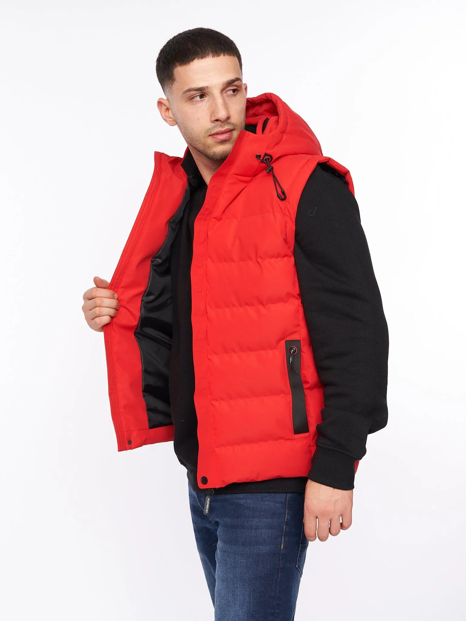 Mens Kampleys Embossed Gilet Red sold by Brand Corner product image thumbnail 2