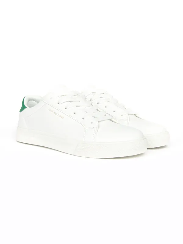 Claspar Trainers White/Green sold by Brand Corner