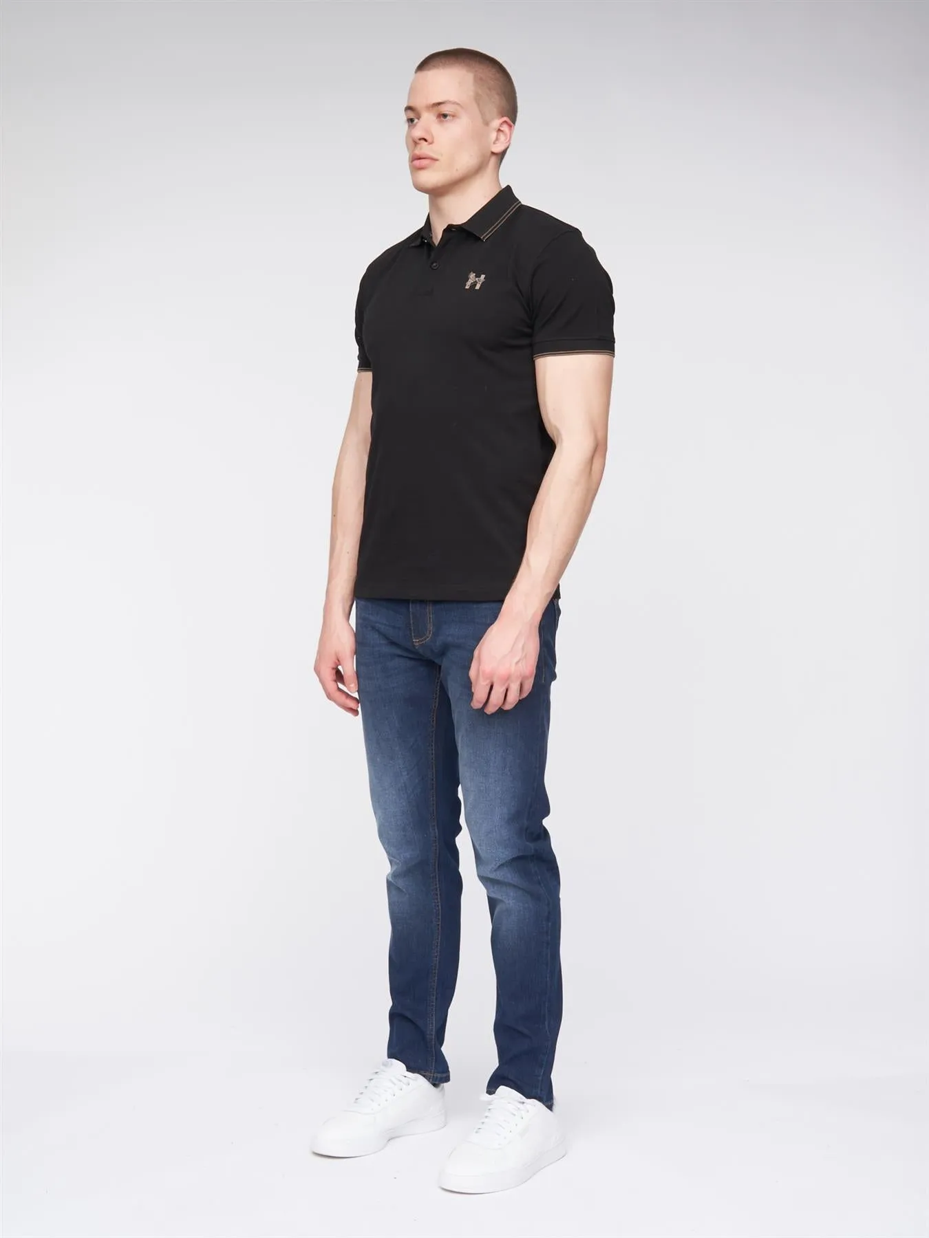 Mens Henflare Polo Black sold by Brand Corner product image thumbnail 2