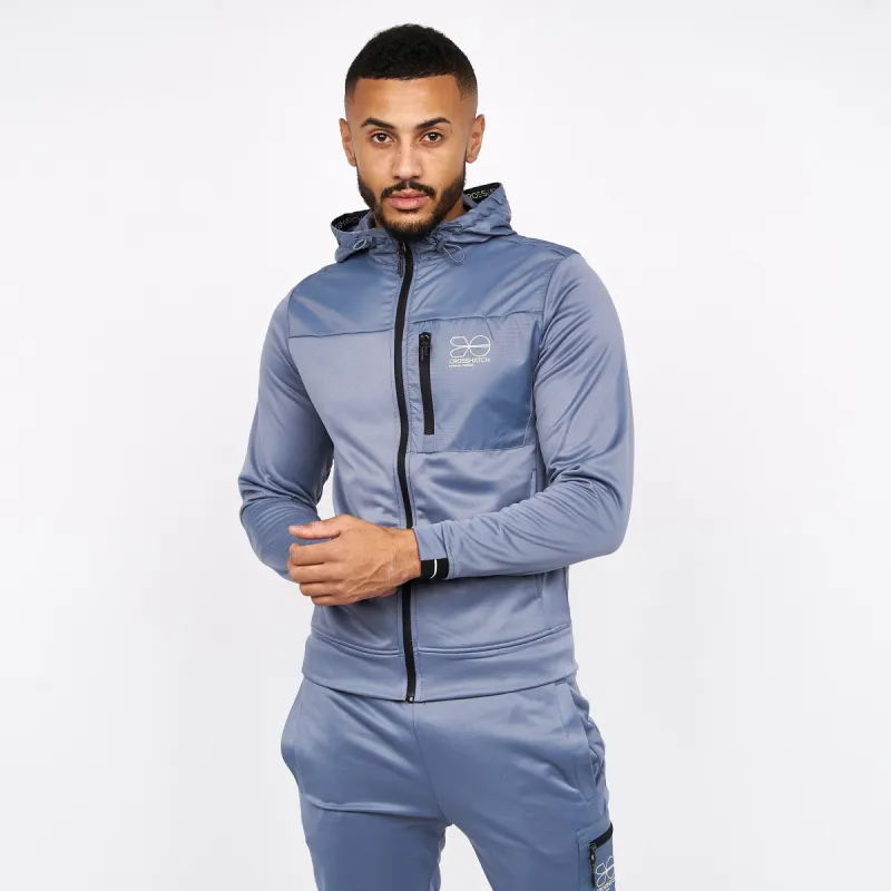 Mens Catmoore Zip Thru Tracktop Grey sold by Brand Corner