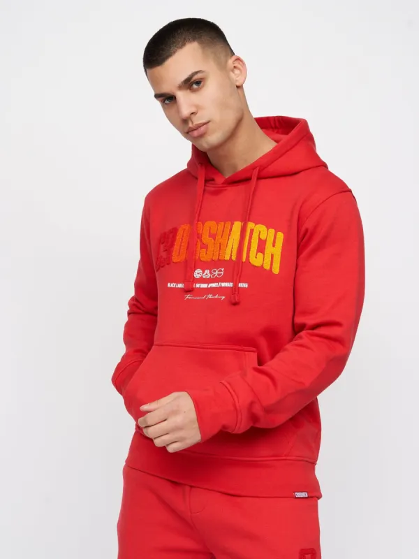 Flocked Hoodie Red sold by Brand Corner