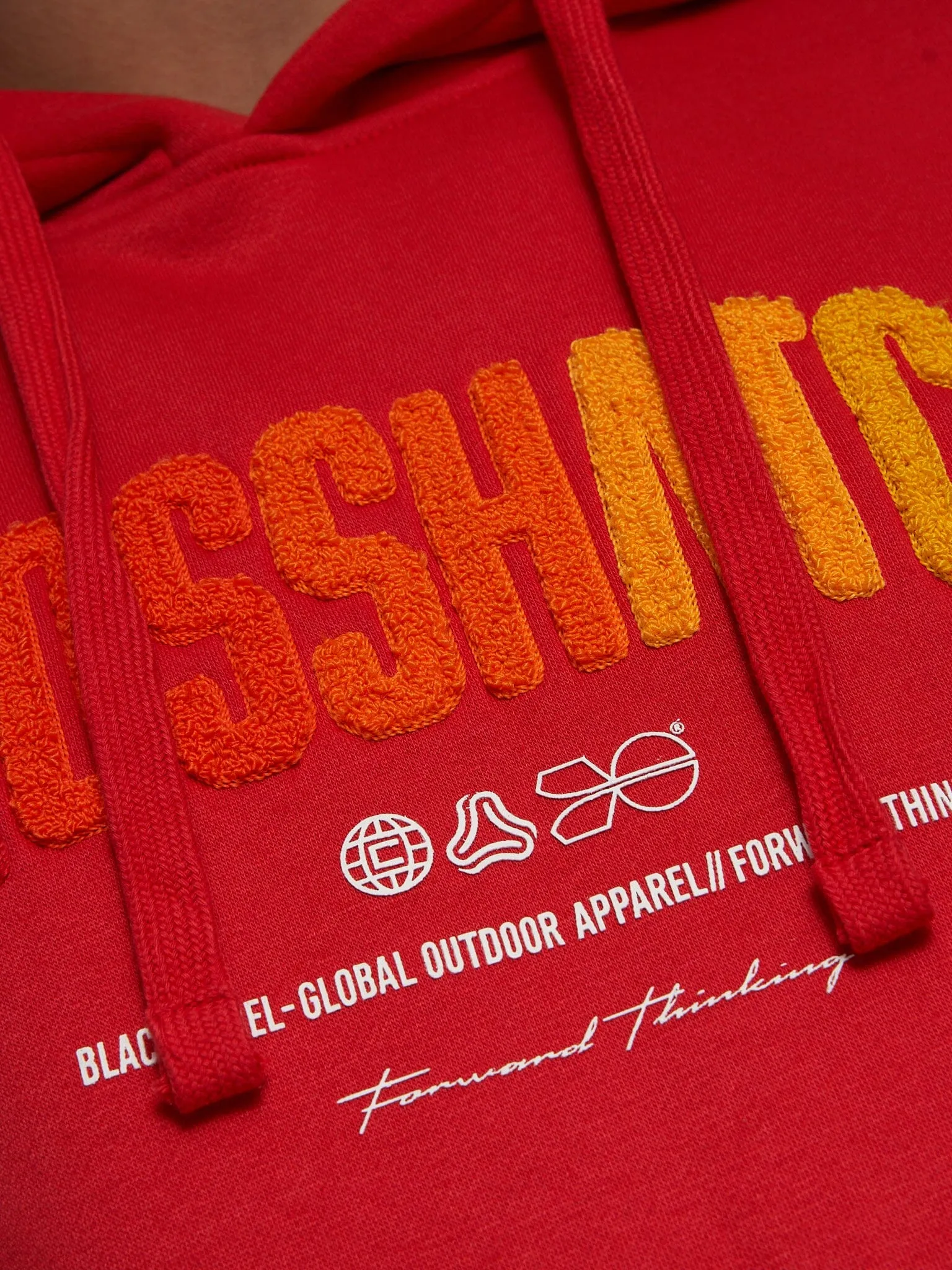 Flocked Hoodie Red sold by Brand Corner product image thumbnail 4