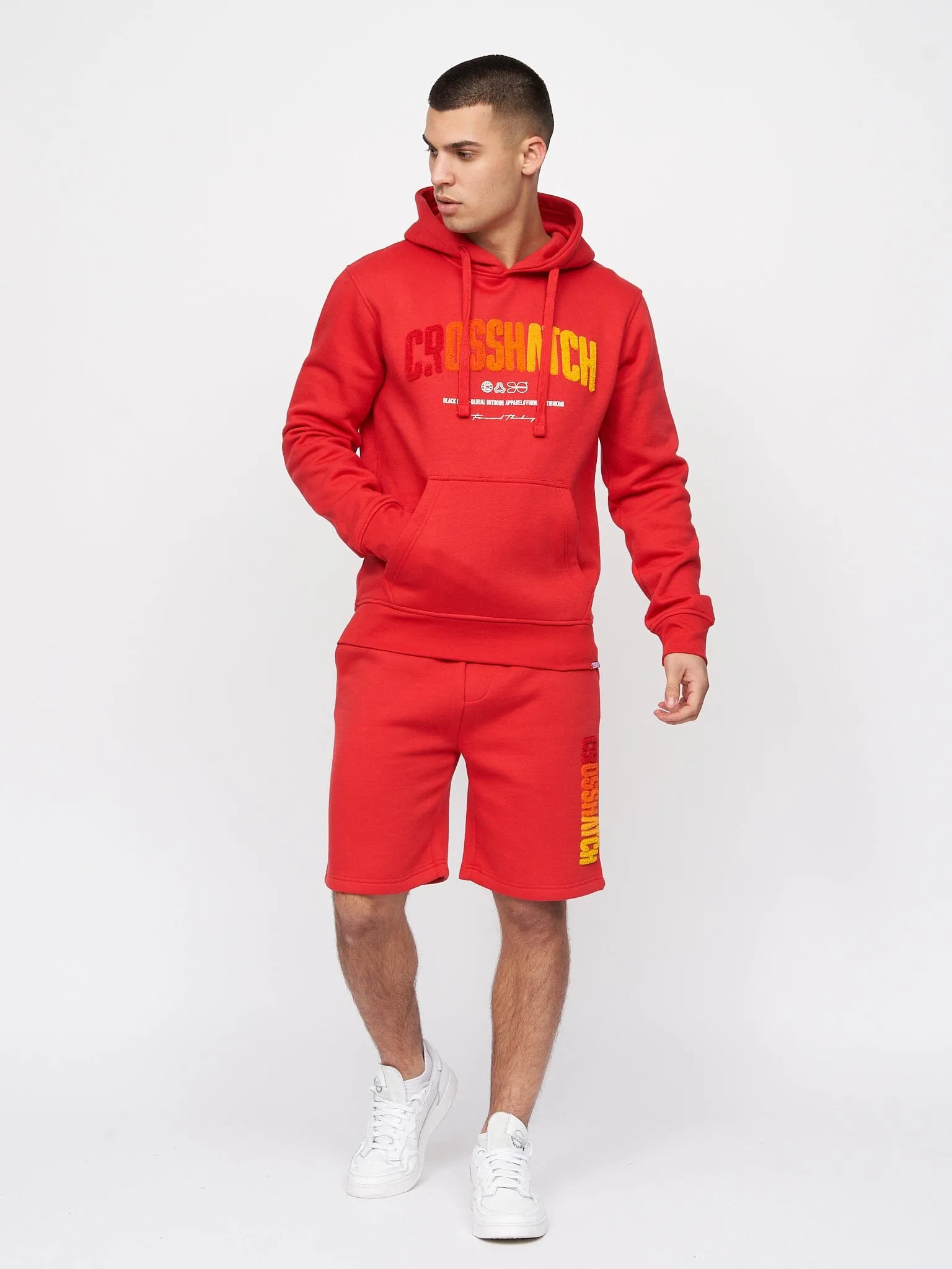 Flocked Hoodie Red sold by Brand Corner product image thumbnail 2