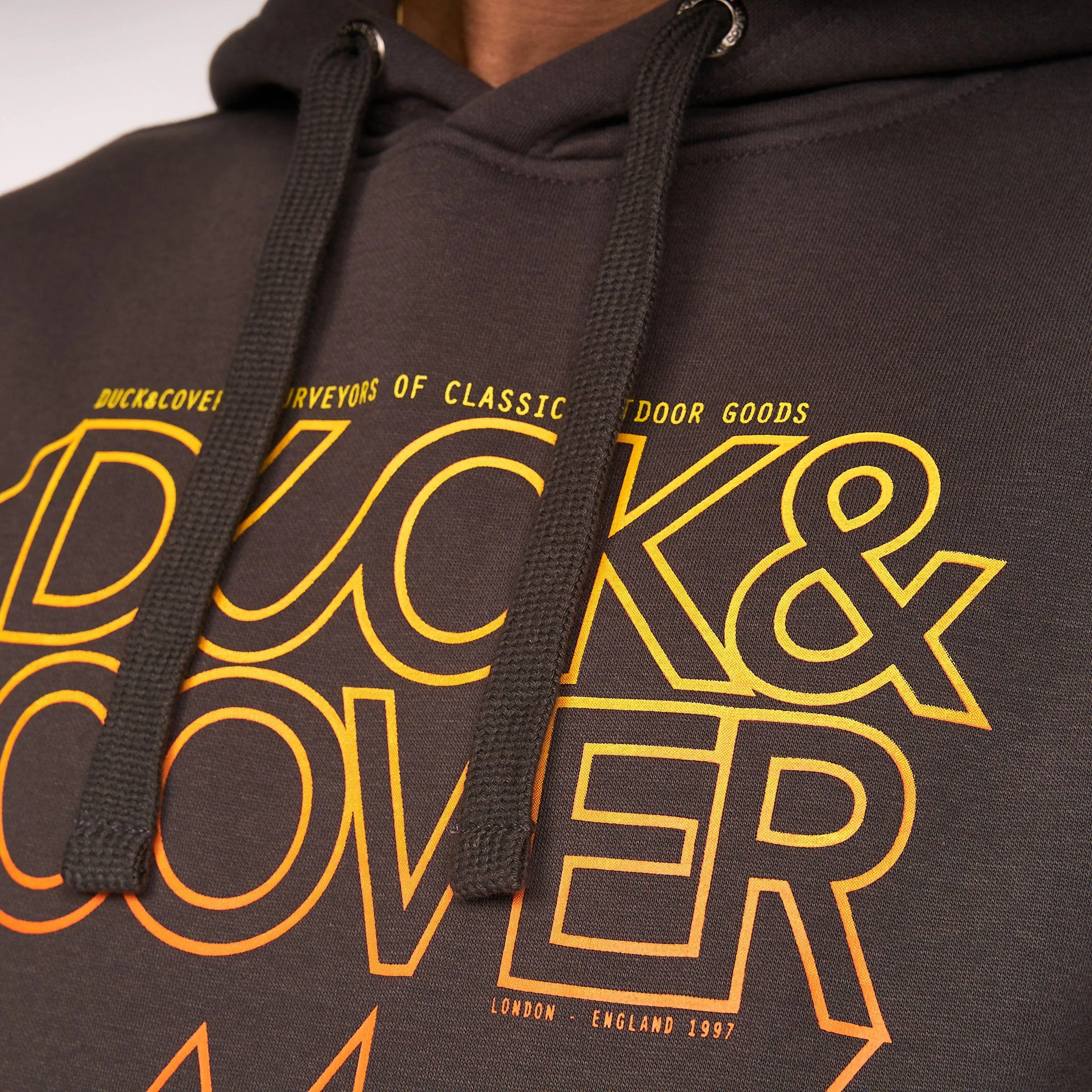 Duck and Cover Mens Fillberts Hoodie Forged Iron sold by Brand Corner product image thumbnail 4