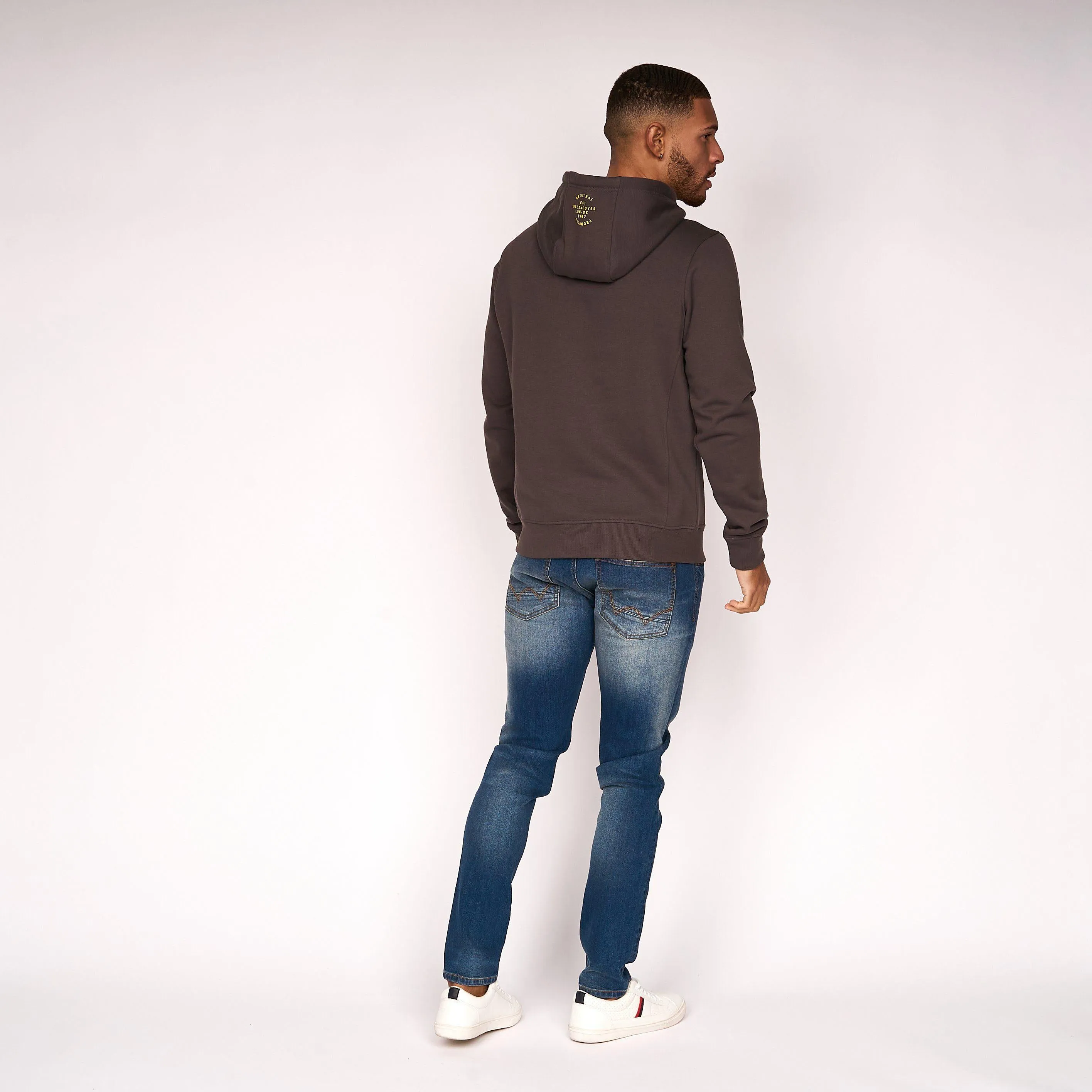 Duck and Cover Mens Fillberts Hoodie Forged Iron sold by Brand Corner product image thumbnail 3