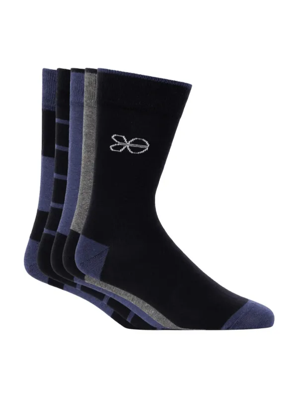 Milato Socks 5pk Blues sold by Brand Corner