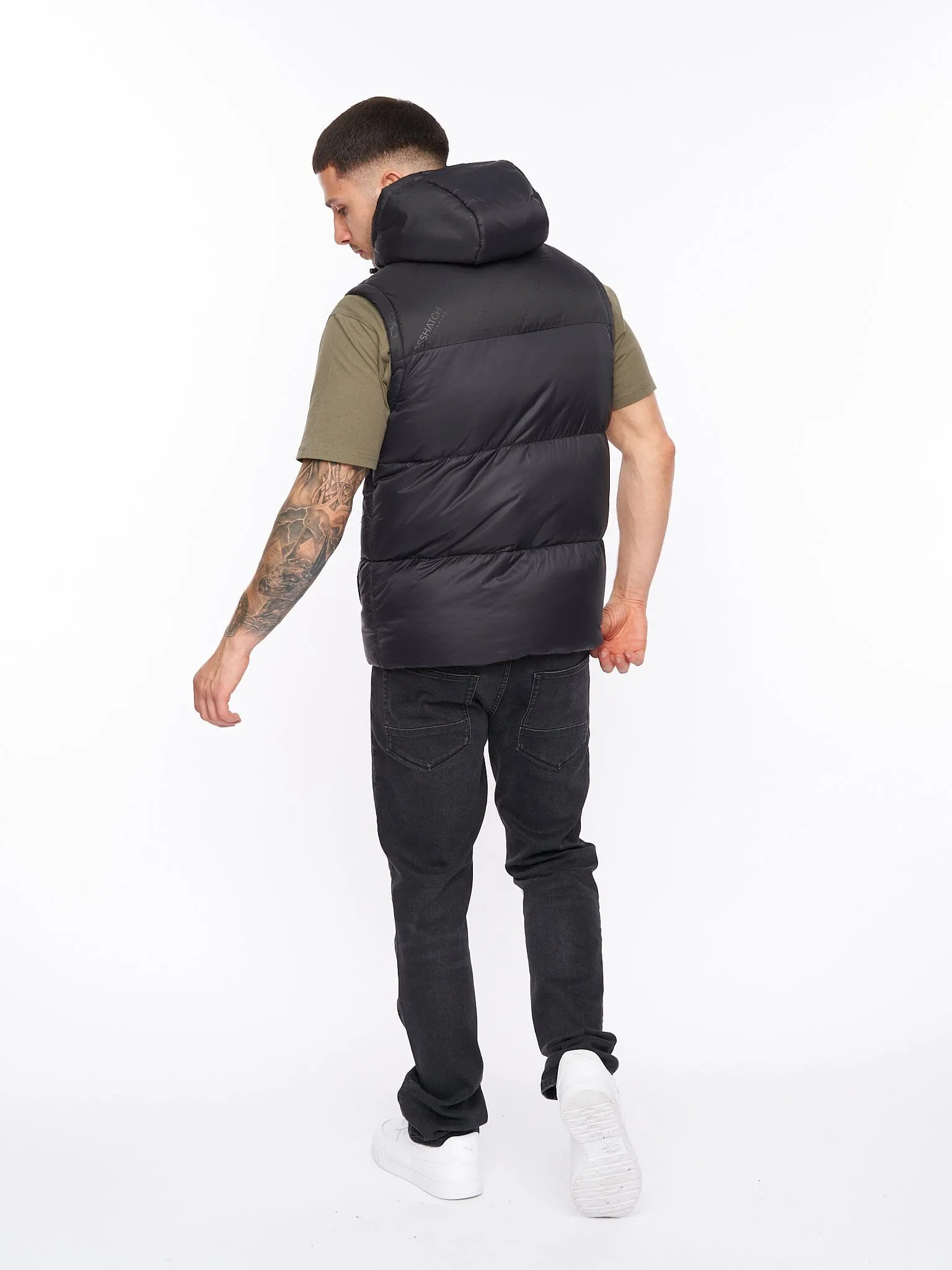 Chemerley Hooded Gilet Black sold by Brand Corner product image thumbnail 3