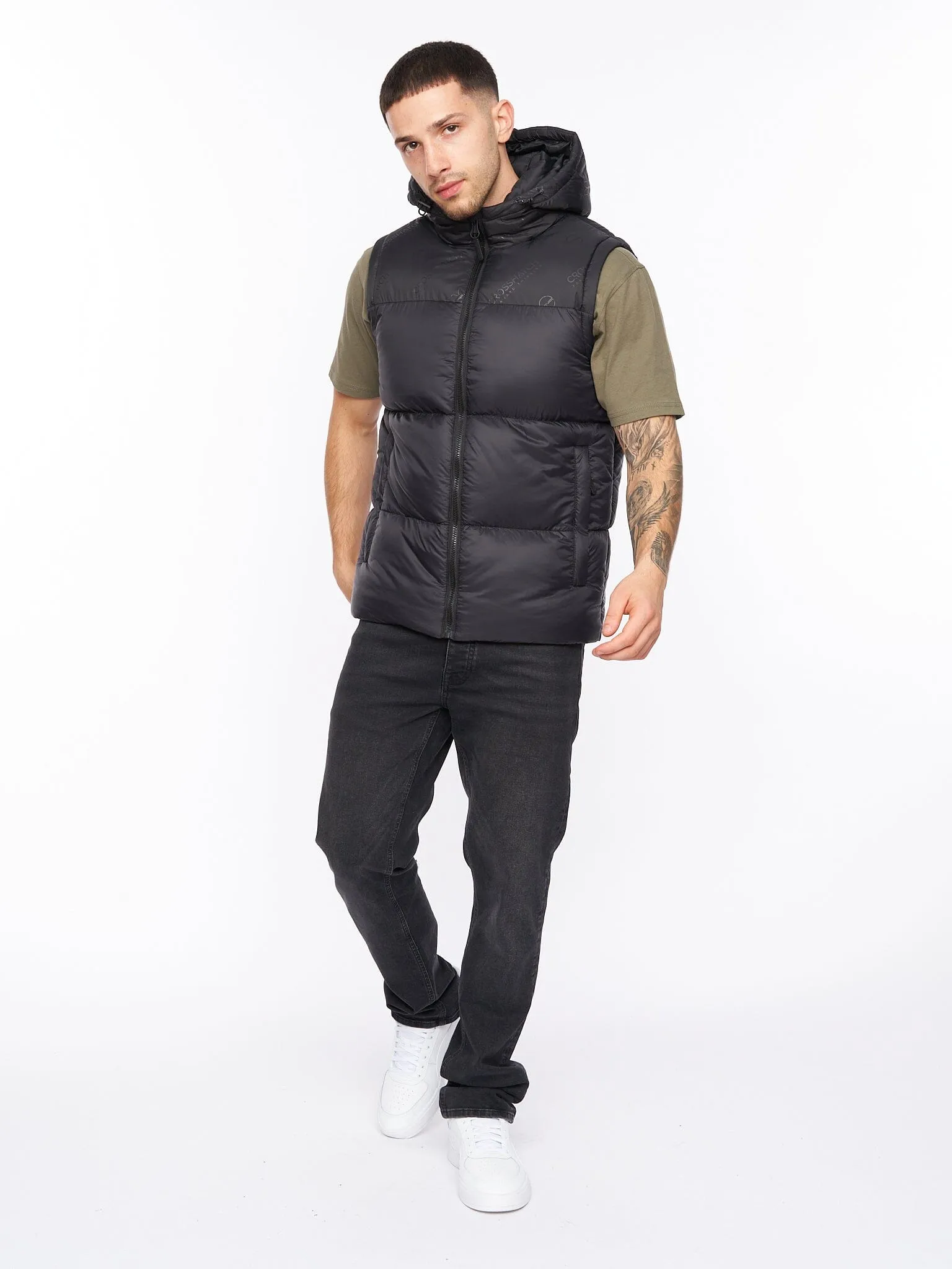 Chemerley Hooded Gilet Black sold by Brand Corner product image thumbnail 2