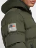 Alvando Longline Slim Puffa Dark Olive sold by Brand Corner