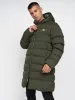 Alvando Longline Slim Puffa Dark Olive sold by Brand Corner