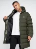 Alvando Longline Slim Puffa Dark Olive sold by Brand Corner
