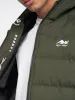 Alvando Longline Slim Puffa Dark Olive sold by Brand Corner