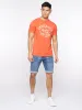 Tonwin Embossed Denim Shorts Mid Wash sold by Brand Corner