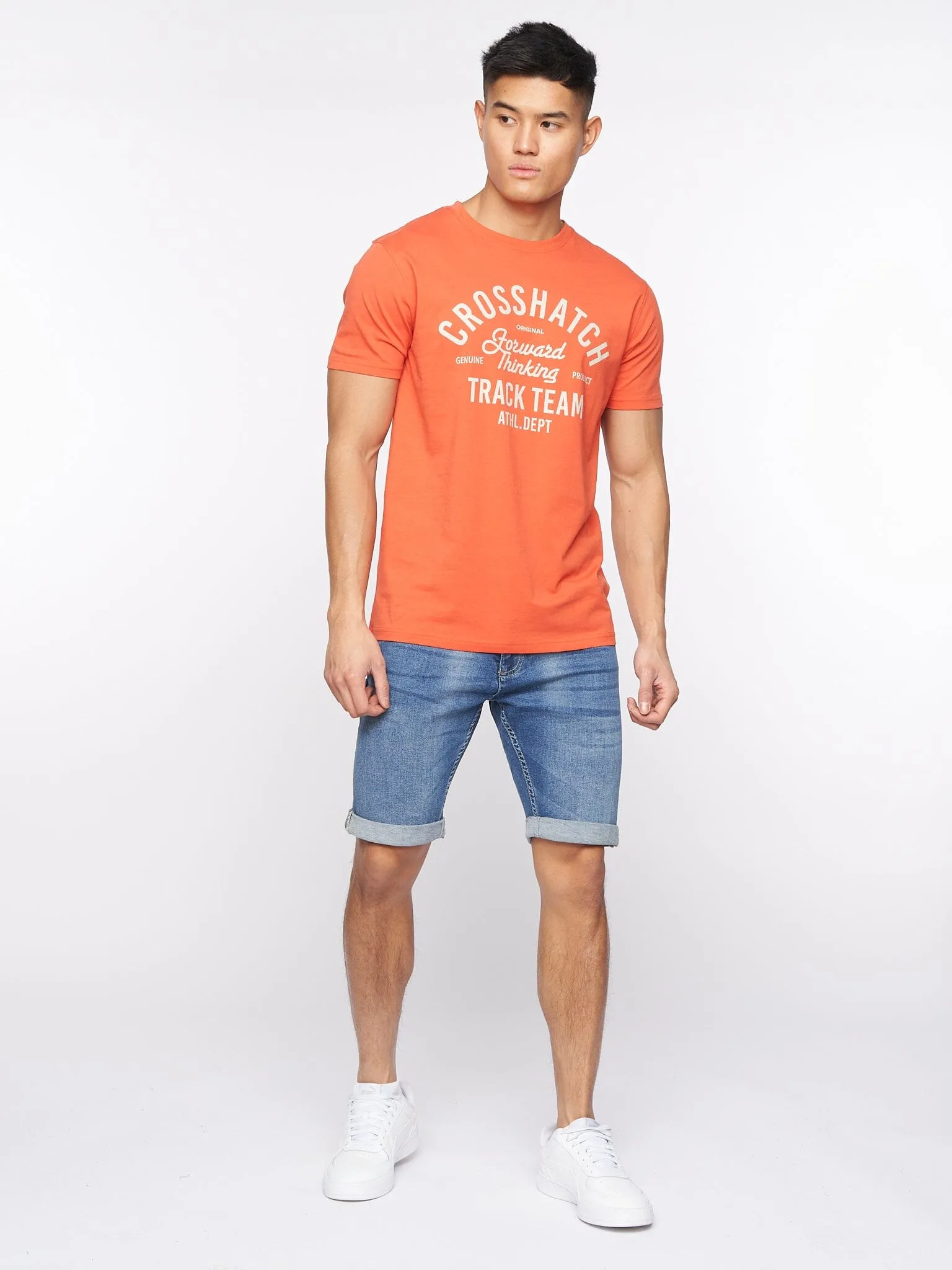 Tonwin Embossed Denim Shorts Mid Wash sold by Brand Corner product image thumbnail 2