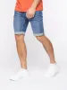 Tonwin Embossed Denim Shorts Mid Wash sold by Brand Corner