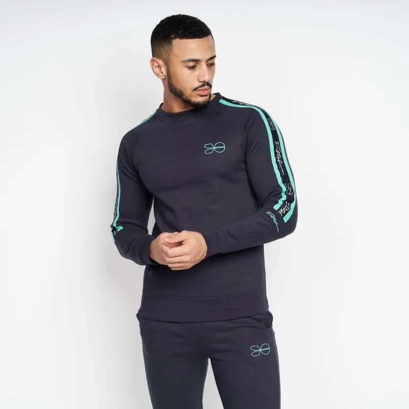 Mens Grassmeere Crew Sweat Navy sold by Brand Corner