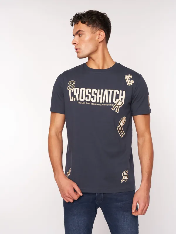 Doddington T-Shirt Navy sold by Brand Corner