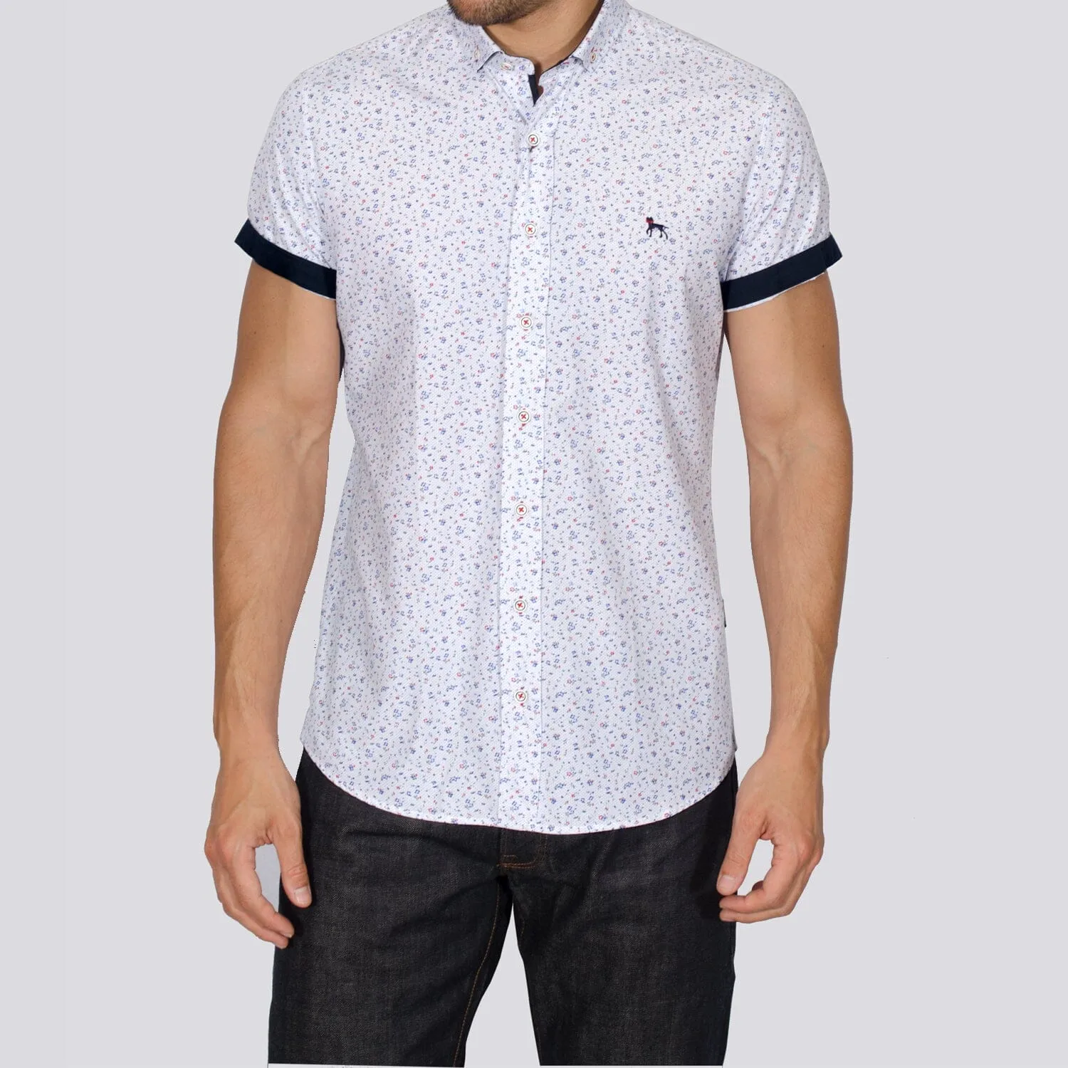 Mataro Short Sleeve Shirt White sold by Brand Corner