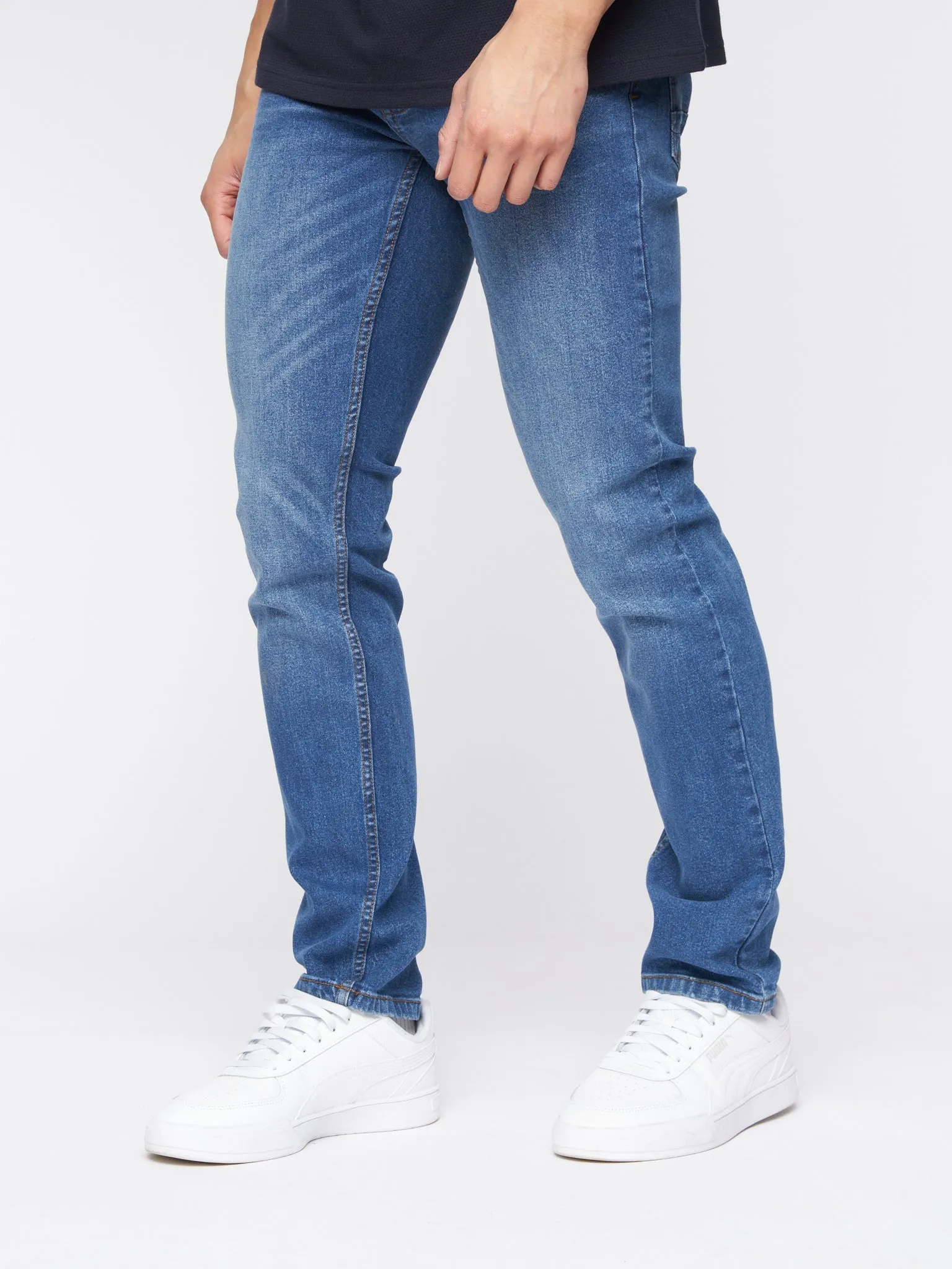 Crosshatch Mens Malcolm Slim Fit Jeans Stone Wash sold by Brand Corner product image thumbnail 4