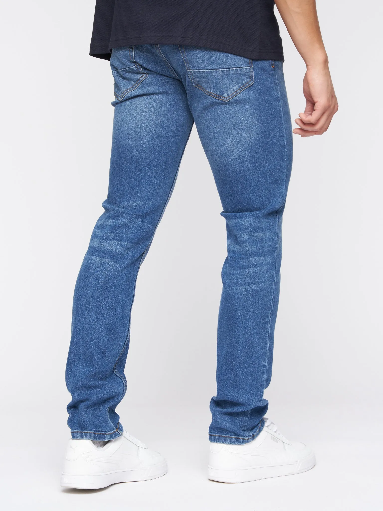 Crosshatch Mens Malcolm Slim Fit Jeans Stone Wash sold by Brand Corner product image thumbnail 5