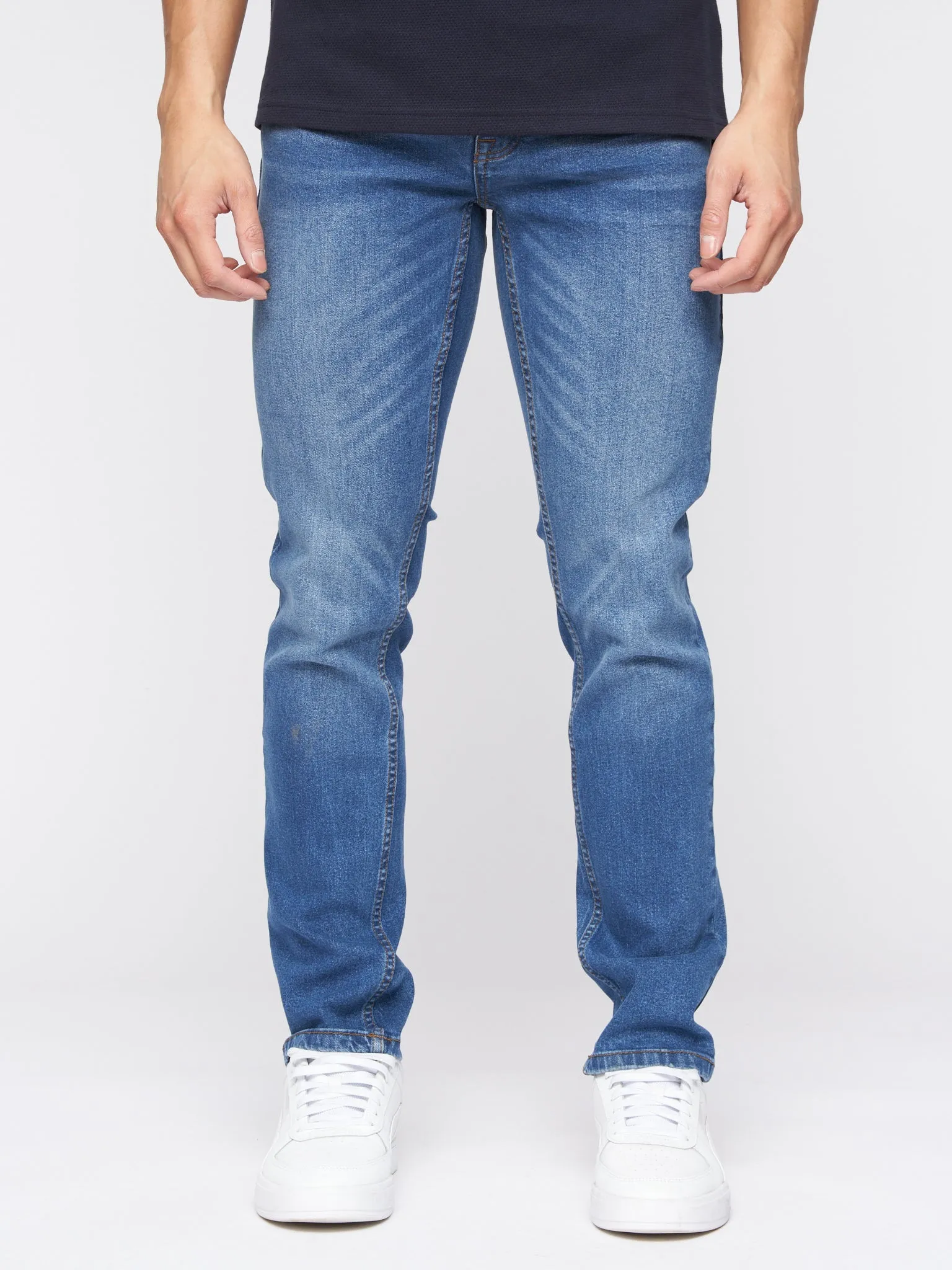 Crosshatch Mens Malcolm Slim Fit Jeans Stone Wash sold by Brand Corner product image thumbnail 2