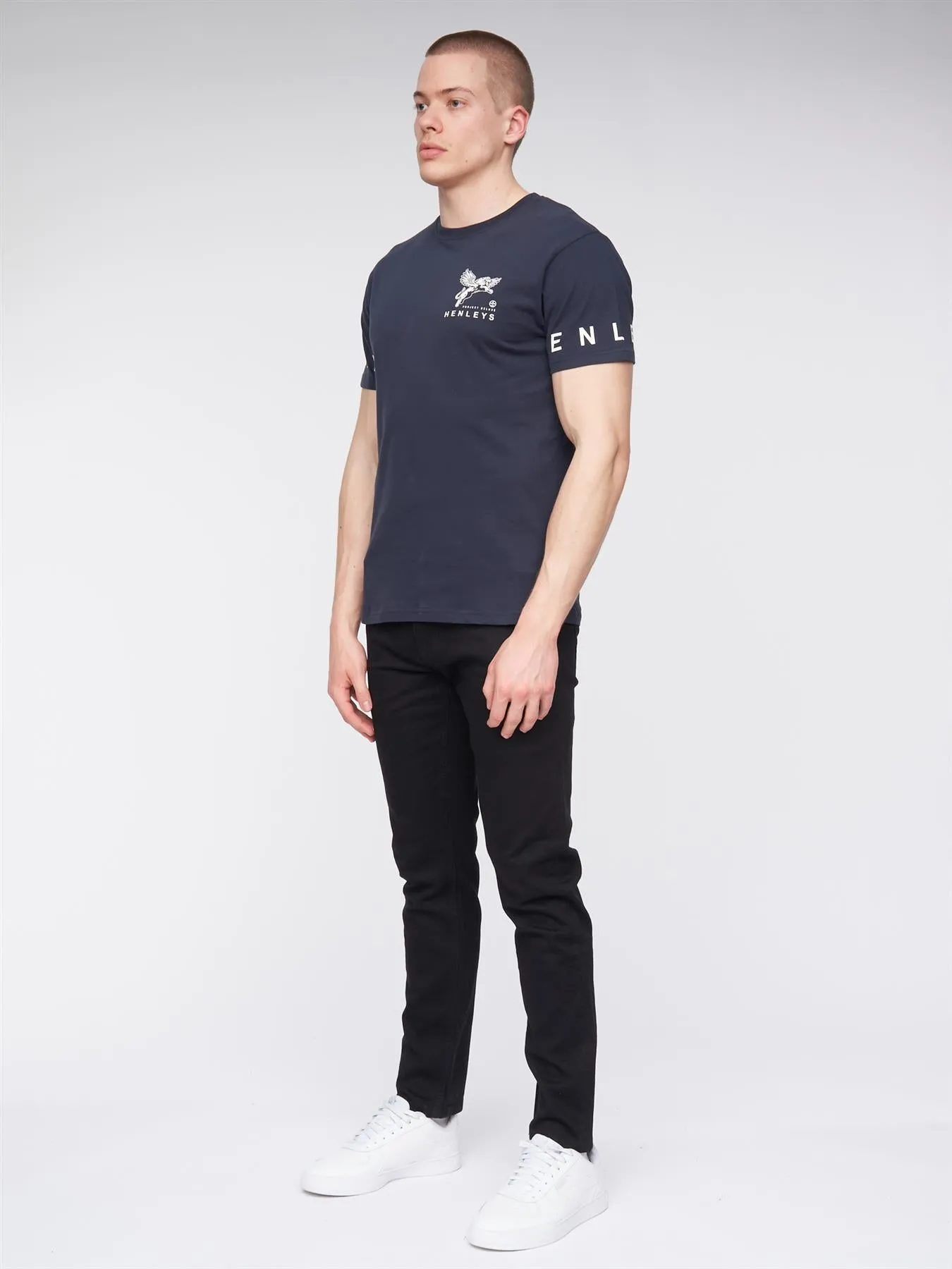 Mens Henflare T-Shirt Navy sold by Brand Corner product image thumbnail 2