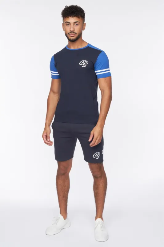 Techland T-Shirt/Shorts Set Navy/Blue sold by Brand Corner