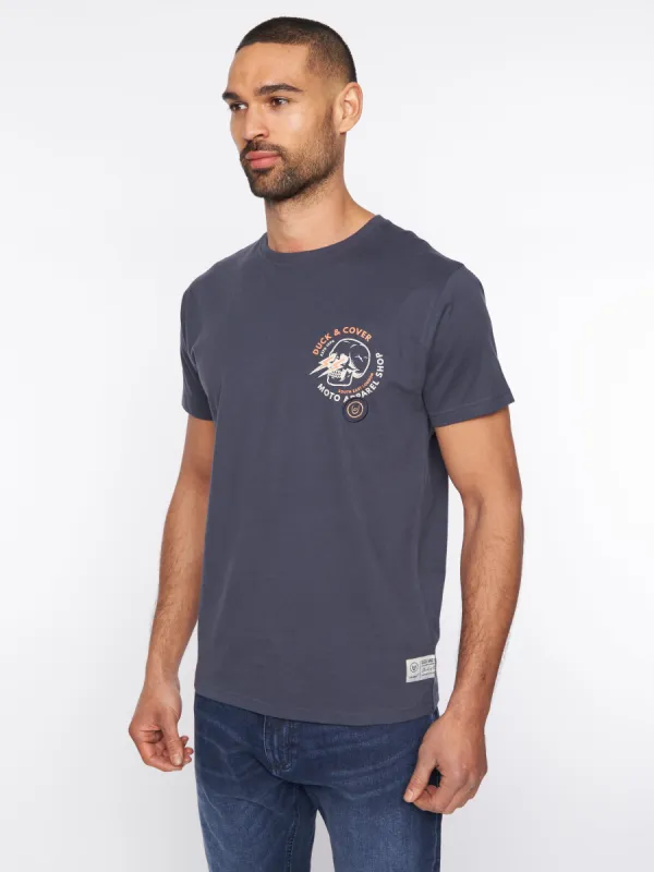 Blevins T-Shirt Navy sold by Brand Corner